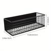 [Popular Choice] 1pc No-Drill Magnetic Storage Rack - Contemporary Metal Wire Basket for Refrigerator & Washing Machine Side, Breathable