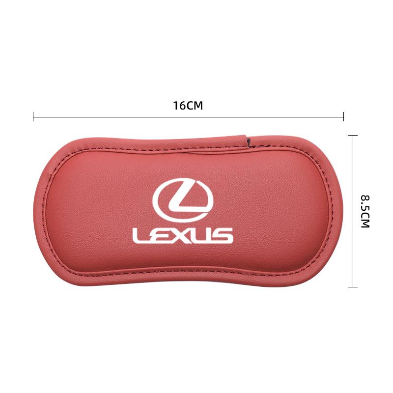 MVTT4 Leather Car Pillow Car Knee Pad Elastic Memory Foam Leg Pad For Lexus F SPORT ES RX NX LS UX LM LX GX LC RZ IS CT GS RC HS SC TX