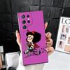 Mafalda Cartoon Cute Soft Phone Case for Samsung Galaxy S26 S25 Edge S24 Ultra S23 Plus S22 S21 FE S20 Black Cover Back Shell