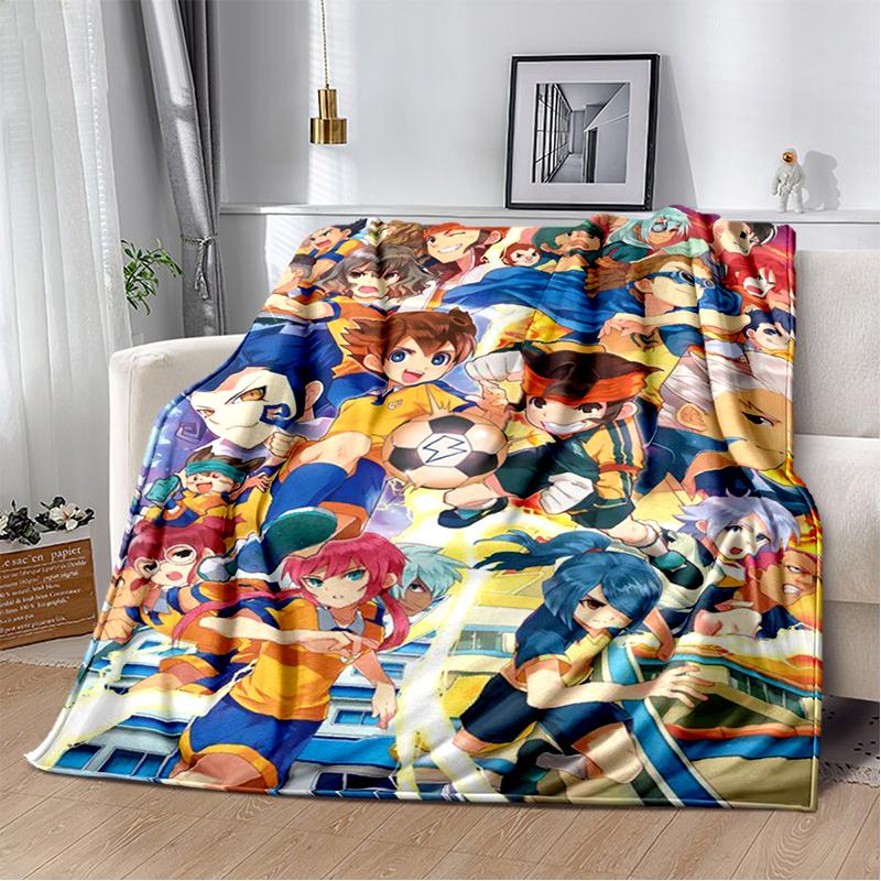3D Inazuma Eleven Mark Evans Anime Cartoon Soft Plush Blanket,Flannel Blanket Throw Blanket for Living Room Bedroom Bed Sofa Kid