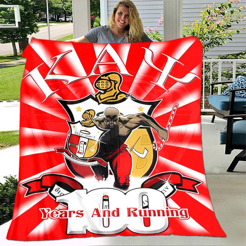 1pc Blanket Kappa Alpha Psi Print Design, Lightweight Blanket for Sofa, Bed- Soft &Warm, Gift for All Seasons like Christmas, Halloween