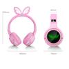 Симпатичные светящиеся мультяшные Bluetooth-наушники с бабочкой, музыкальные игровые наушники, компьютерные гарнитуры