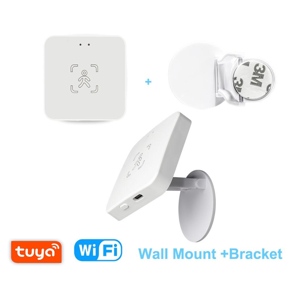 Tuya Zigbee/WiFi Умный датчик присутствия человека Миллиметровый радарный детектор Детекция освещенности/расстояния Для Z2M Поддержка Home Assistant