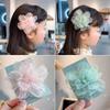 1PC New Children Organza Simulated Flowers Cute Hairgrips Girls Hairpins Hair Clips Kids Headwear Baby Hair Accessories