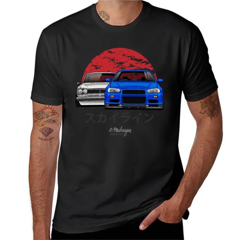 Skyline (R34 Hakosuka) Tshirt Oversized Tshirt Funny T Shirts Vintage T Shirt Unisexs Vintage T Shirts