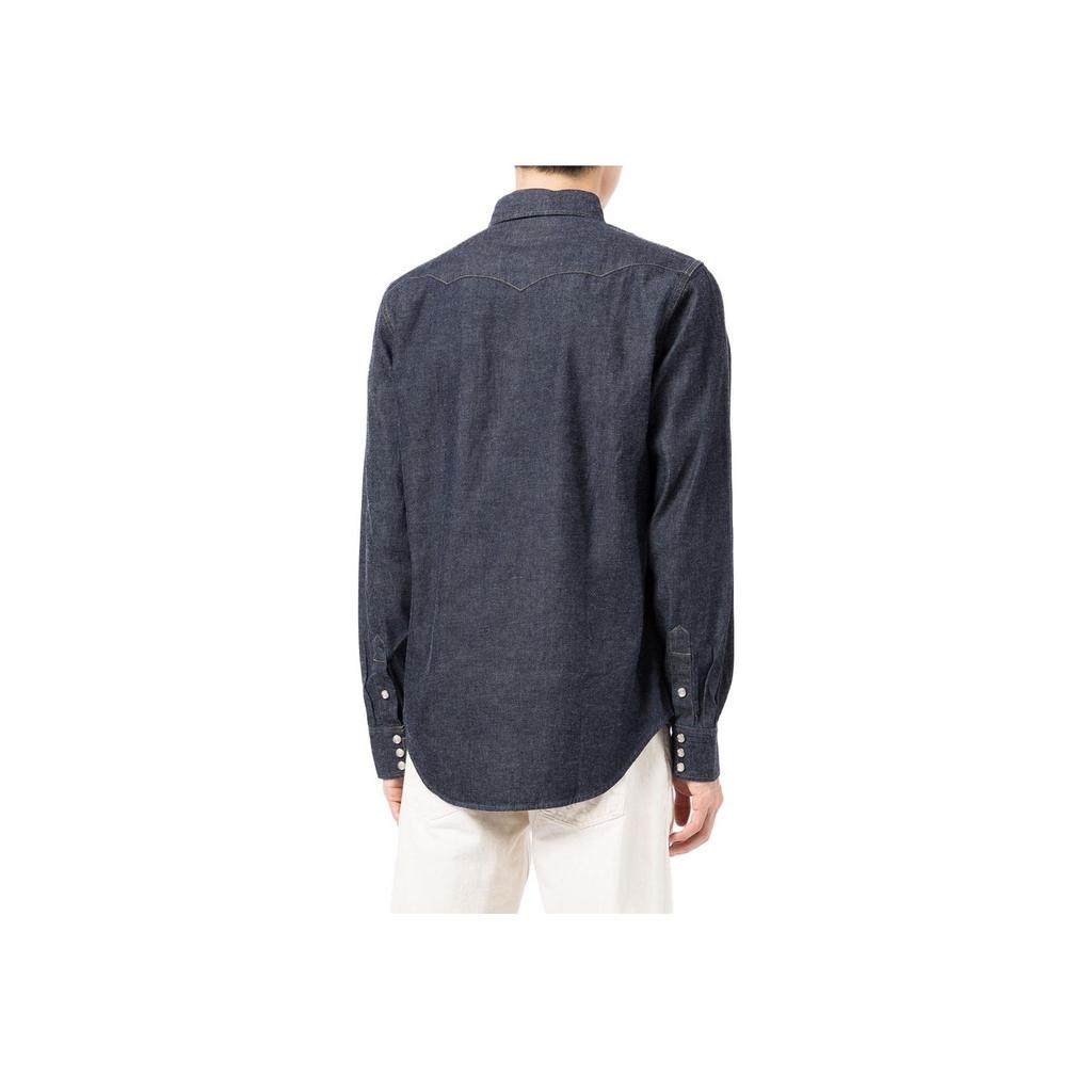 Polo Ralph Lauren Classic Collar Denim Shirt Men Shirts Blue 782505188-001