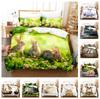 3D Cute Rabbit Bedding Set Easter Duvet Cover 2/3 Piece Set for Boys, Teenagers and Girls Room Full Size Luxury Cover Home Gift