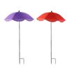 Plant Sun Umbrella Weatherproof Sturdy with Stake Reusable Protection Garden Umbrellas Planter Shade Cover for Potted Flower