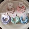 3Pc Korean Candy Colorful  Elasticity Hair Ties Rope Scrunchies for Women Girls Kids Children Ponytail Holder Hair Accessories
