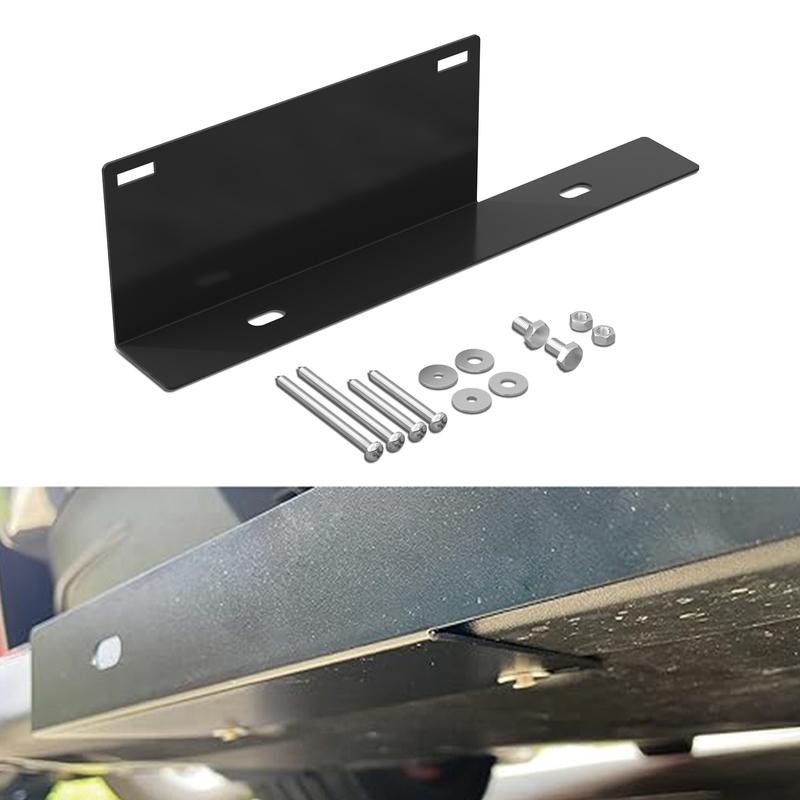 BEVINSEE Steel Front Bumper License Plate Bracket Relocator for Ford Mustang 2015-2023