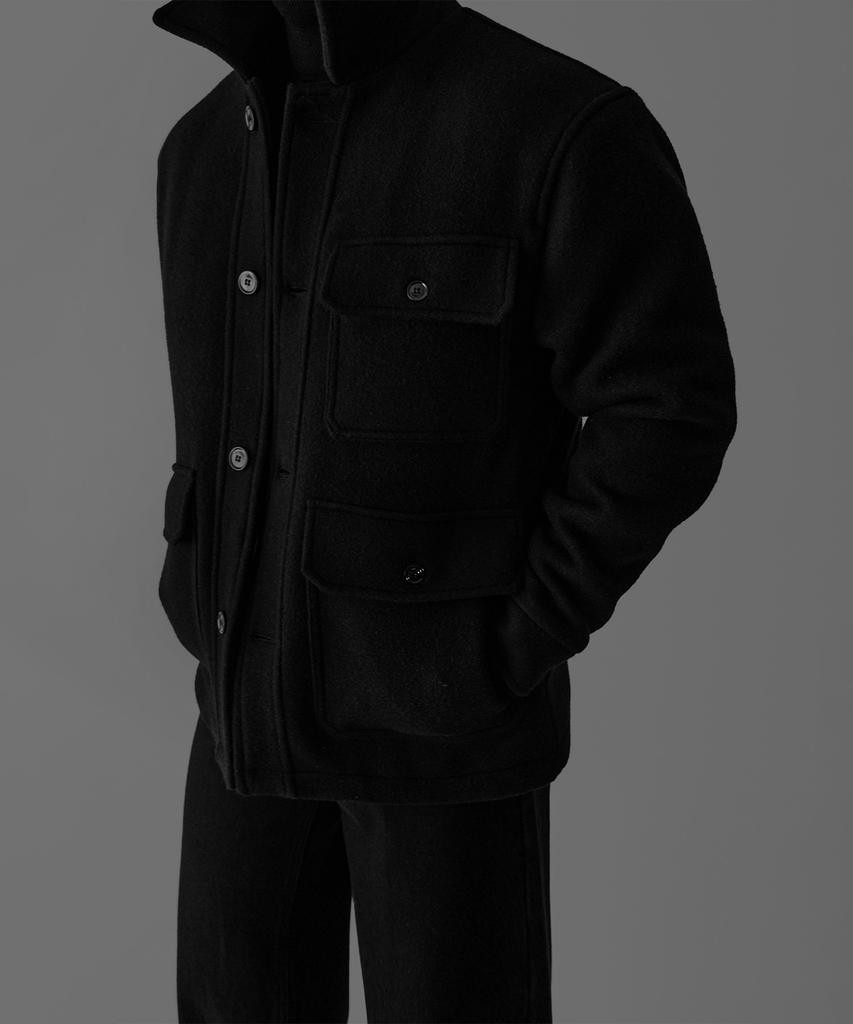 Bowlow Product Heavy Wool Field Jacket [Black]