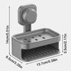 Настенный держатель для мыла, двухслойная полка для слива мыла, присоска, мыльница, бытовая