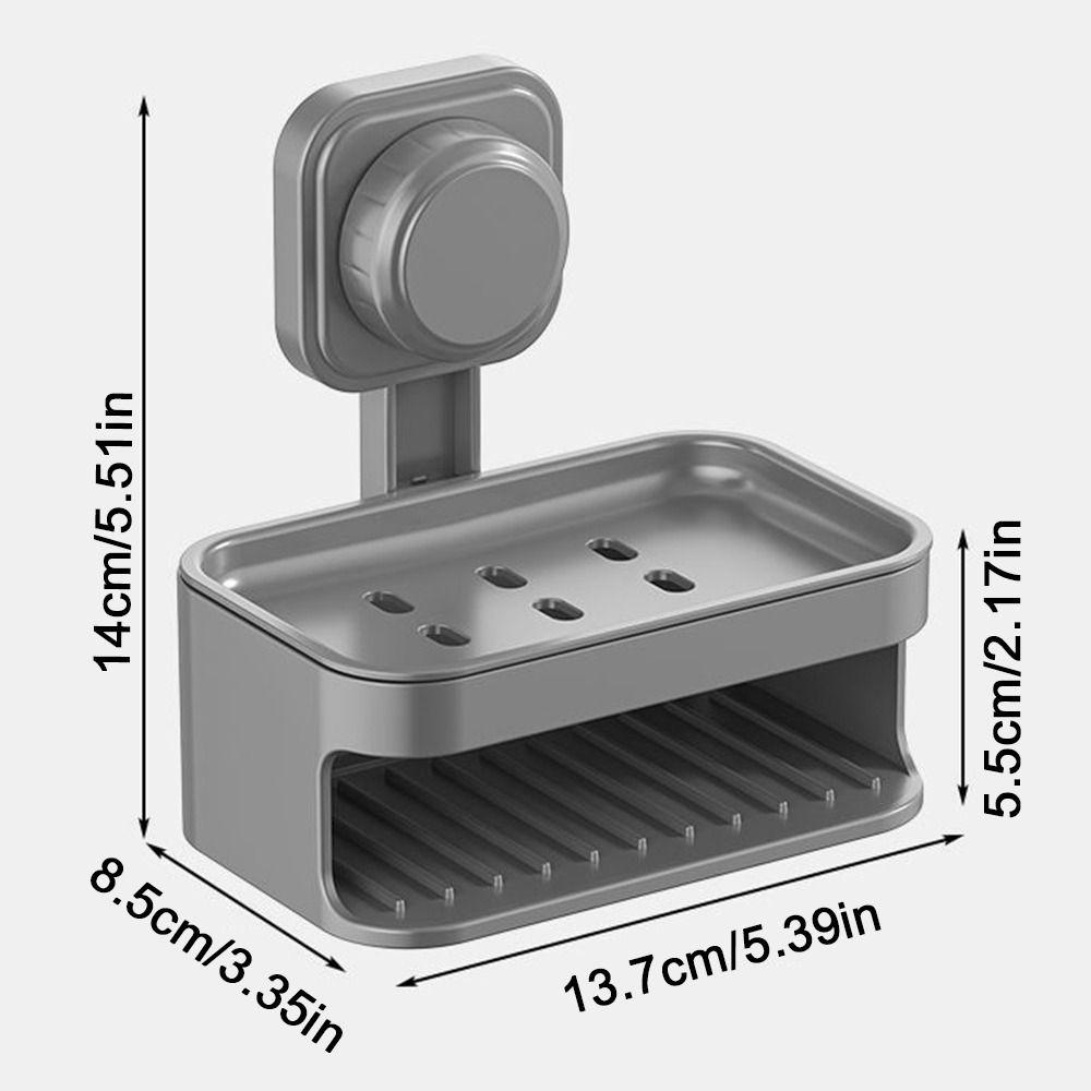 Настенный держатель для мыла, двухслойная полка для слива мыла, присоска, мыльница, бытовая