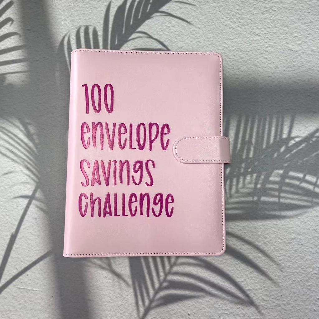 100 Envelope Challenge Binder Easy and Fun Way To Save $5,050 Savings Challenges Binder Budget Binder with Cash Envelopes