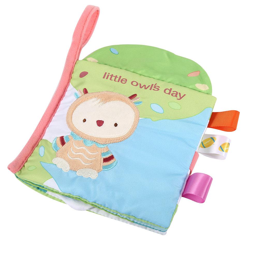 Baby Rattle Cloth Book Cute Cartoon Pattern Learning Wear Resistant Educational ToyType C