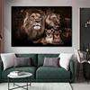 Wild Animals Baby Lion Family Canvas Painting Posters and Prints Wall Art Pictures for Living Room Home Decoration Cuadros