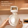 Мини-вентилятор с зажимом, настольный вентилятор с сильным ветром, перезаряжаемый от USB, цифровой дисплей, 3 регулируемые скорости