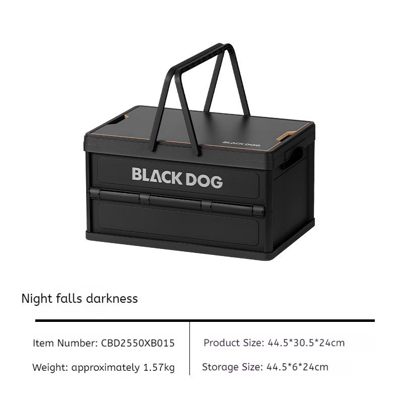 BLACKDOG Multifunctional Folding Storage Box With Table Board For Camping Outdoor Picnic Basket Car Trunk Organizer Handle Box