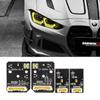 Yellow Angel Eyes DRL LED Boards For 2022 2023 BMW M3 G80 M4 G82 G83 G22 G23 G26 Daylight Laser Headlight OE# 9851048 9851047