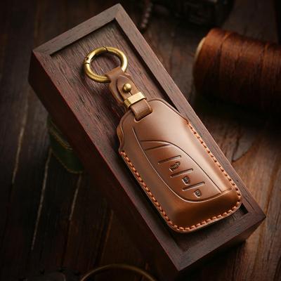 [Lexus] Чехол для ключа автомобиля из коровьей кожи ручной работы Подходит для нового стиля ES200/ES260/ES300h/LC500 100/255