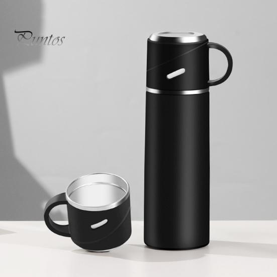 Портативная бутылка для воды из нержавеющей стали, герметичная двухслойная чашка с вакуумной изоляцией, большая емкость, пищевая посуда для напитков, модная автомобильная кружка для воды