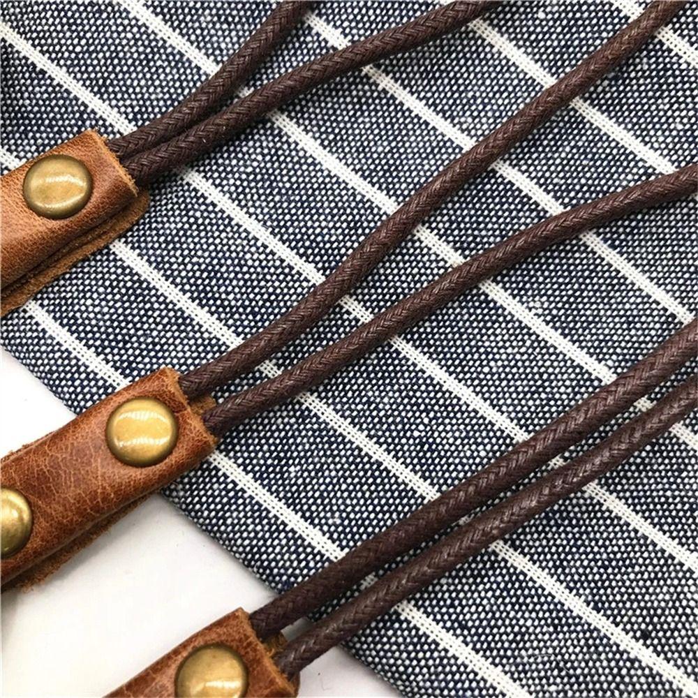 Кожаный держатель для бейджа из коровьей кожи Кожаный ремешок-шнурок Держатель для рабочей карты Телефонный ремешок на шею Ремешок на запястье