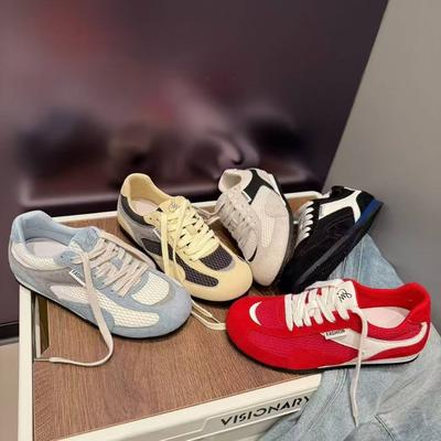 Летние тонкоподошвенные спортивные туфли женские новые тонкие сетчатые дышащие повседневные туфли Forrest Gump тренировочные туфли женские туфли