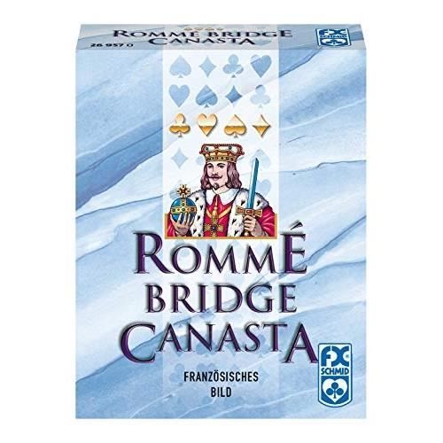 Jeu De Cartes Ravensburger 26957 - Rommé, Canasta, Bridge - Tableau Français