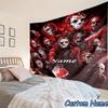 Custom Name Tapestry Horror Characters Tapestry Room Decoration Wall Hanging for Living Room Bedroom, dormitory, Birthday and Christmas gifts