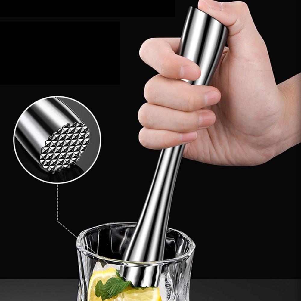 DIY Old Fashioned Masher Rod Hammer Ice Crusher Mojito Muddler Stirrer Tool Cocktail Mixer