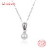 Линдон Стерлингового Серебра 925 Классическое Женское Ожерелье Кулон Циркон Модный Подарок