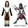Kids' Cosplay Ninja Outfit For Halloween Full Set With Headgear Jumpsuit Leg Warmers Breastplate And Waistcoat
