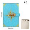 New A5 Retro Password Notebook With Lock Diary Book Student Notebook Vintage Notebook Sub-Password Lock Notebook Supplies