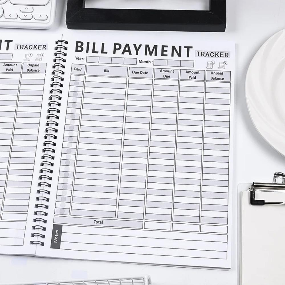 Блокнот для отслеживания счетов и финансового бюджета для семей и управляющих деньгами