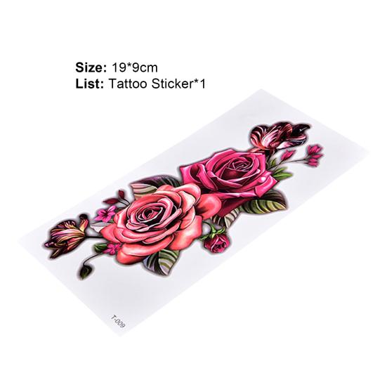 Yousheng Body Tattoo Charming Waterproof Convenient Flower Temporary Tattoo Sticker for Girls