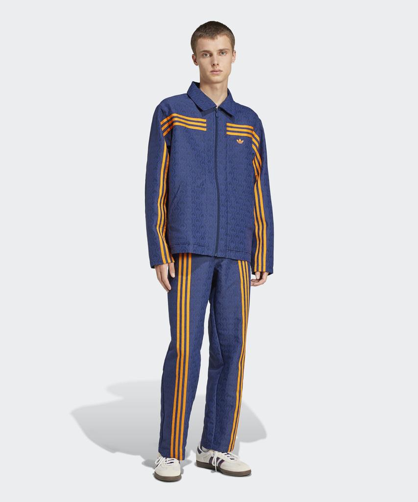 Брюки Adidas 70S Club - Темно-синие:Оранжевый / Jn5971