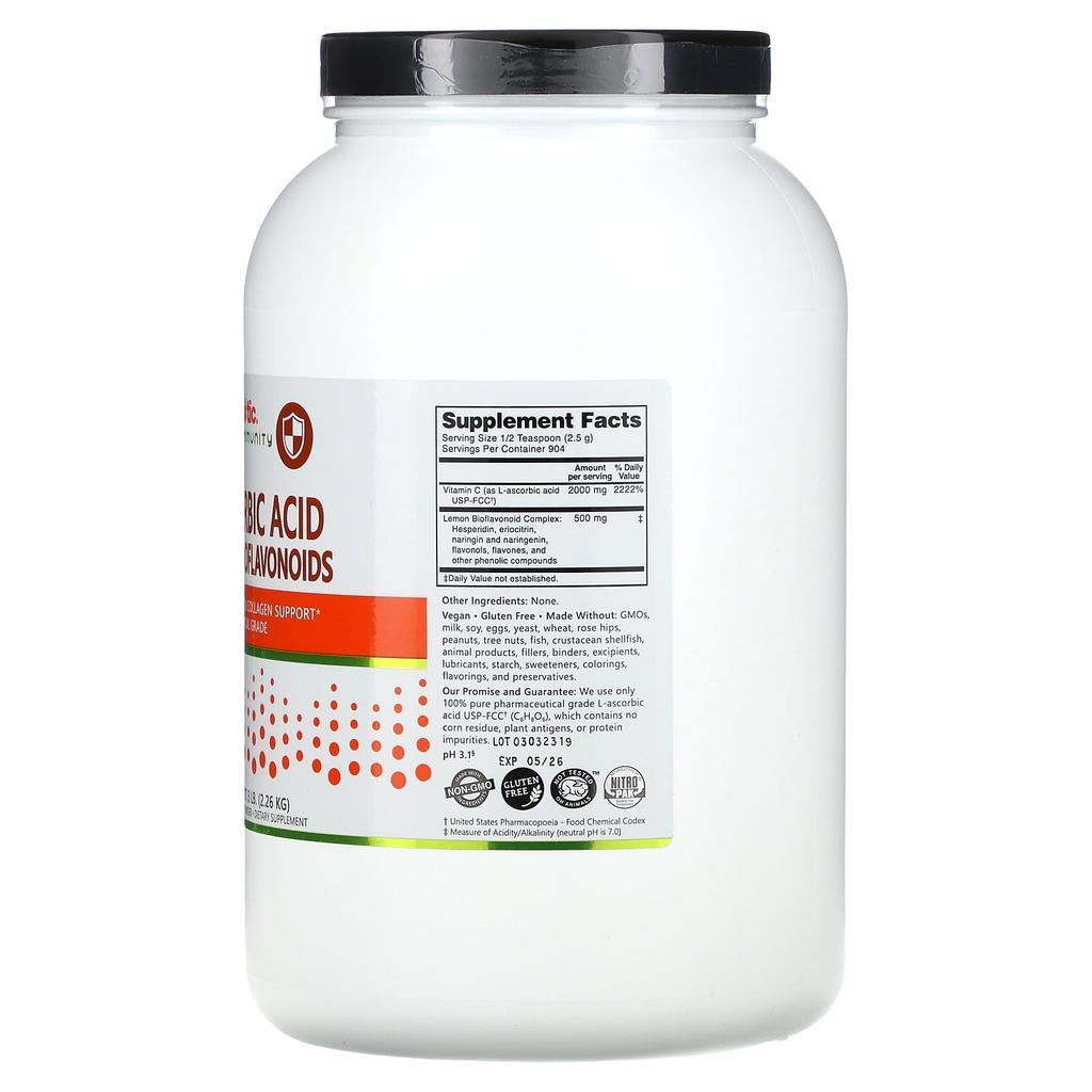 NutriBiotic, Иммунитет, Аскорбиновая кислота с Биофлавоноидами, 5 фунтов (2.26 кг)