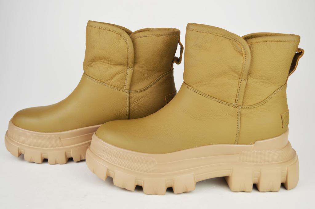 Ботинки зимние Berkonty 56102 35 Капучино кожа мех