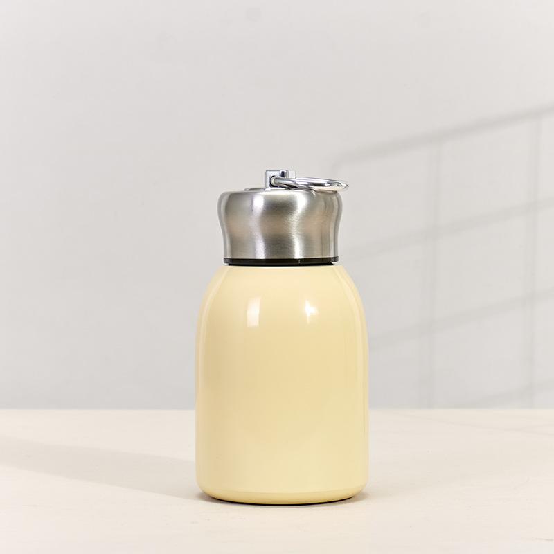 1 шт. 300 мл Мини-термокружка из нержавеющей стали для путешествий - Сохраняет напитки горячими или холодными в течение нескольких часов - Идеально подходит для кемпинга и путешествий.