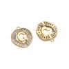 Copper Zirconium Inlaid 26 Letter Pendant For DIY Jewelry Making Craft Accessories