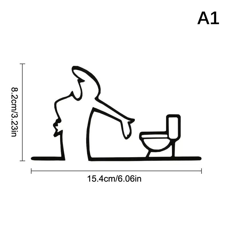 Наклейка на автомобиль в стиле минималистичного линейного искусства, на бампер и окно, на дверь, на стену, с дизайном мультяшного персонажа, украшение для дома, автомобиля