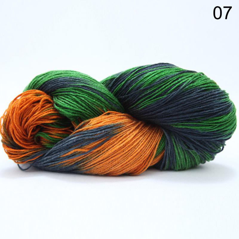 1Roll DIY Yarn Multicolor Knitting Wool Hand Crocheted Cotton Wool Yarn Baby Scarf Soft Warm