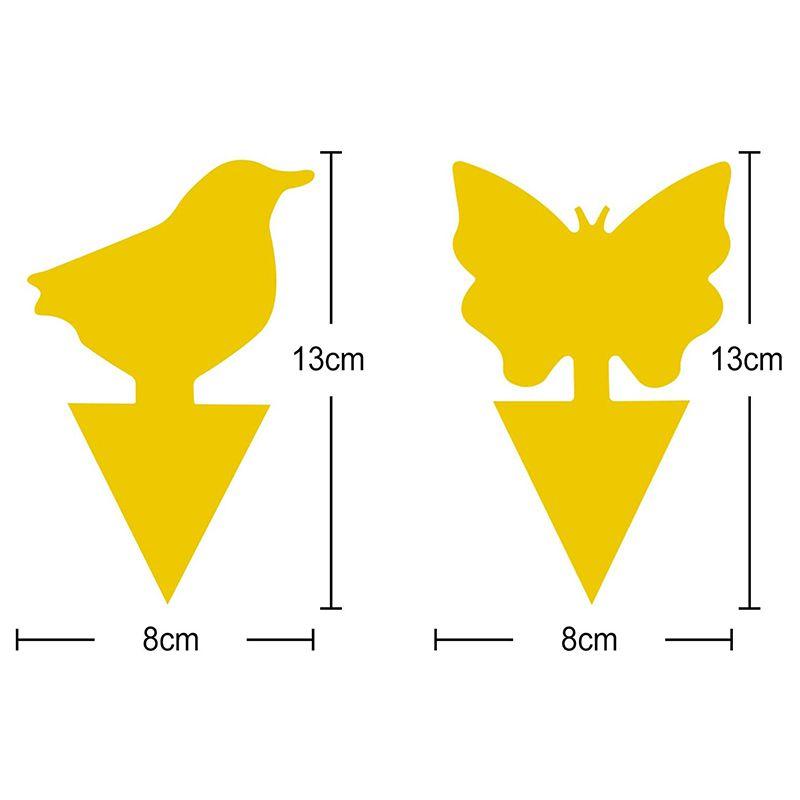 30 шт., липкая доска от насекомых, домашний сад, борьба с вредителями, липкие ловушки для мух, цветочный горшок, защита растений