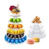 Clear Cupcake Tower Rack Food Grade Cake Placing Rack Round Macaron Display Stand Macarons Display