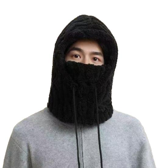 Флисовый балаклава для женщин Зимний цельный набор шапка-шарф Ветрозащитный лыжный подшлемник для лица