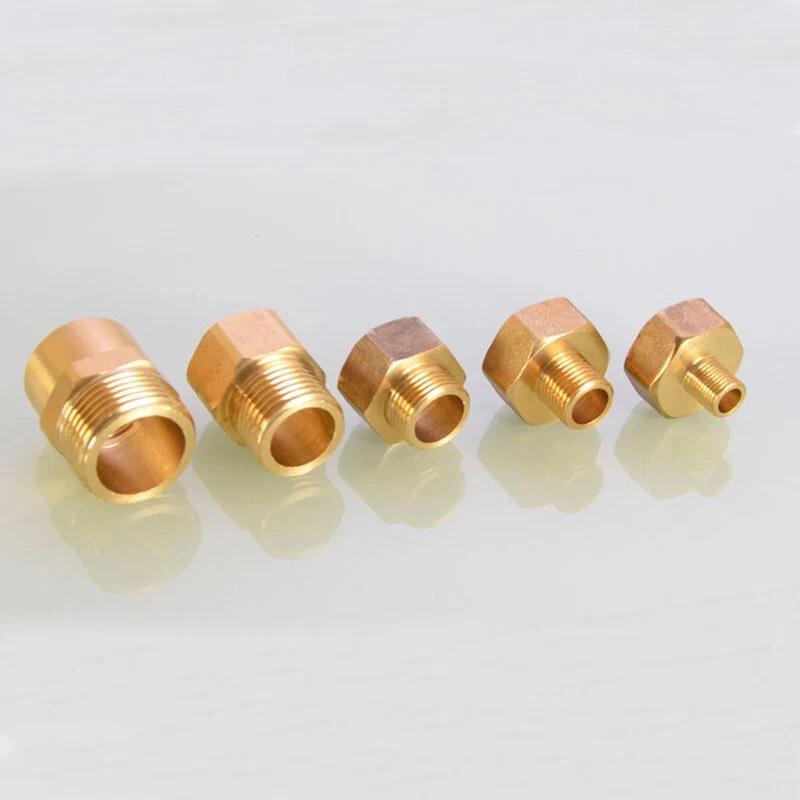 Латунный переходник-редуктор 1/8" 1/4" 3/8" 1/2" BSP для воды, разъем "мама" на "папу", адаптер для воды и газа, соединитель-муфта