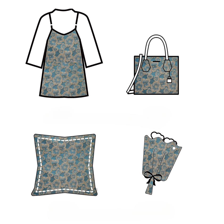 Отличительная элегантная трехмерная тисненая ткань с тиснением в виде цветов для платьев в стиле ретро, весенние и осенние пальто, женские ткани для багажа и одежды