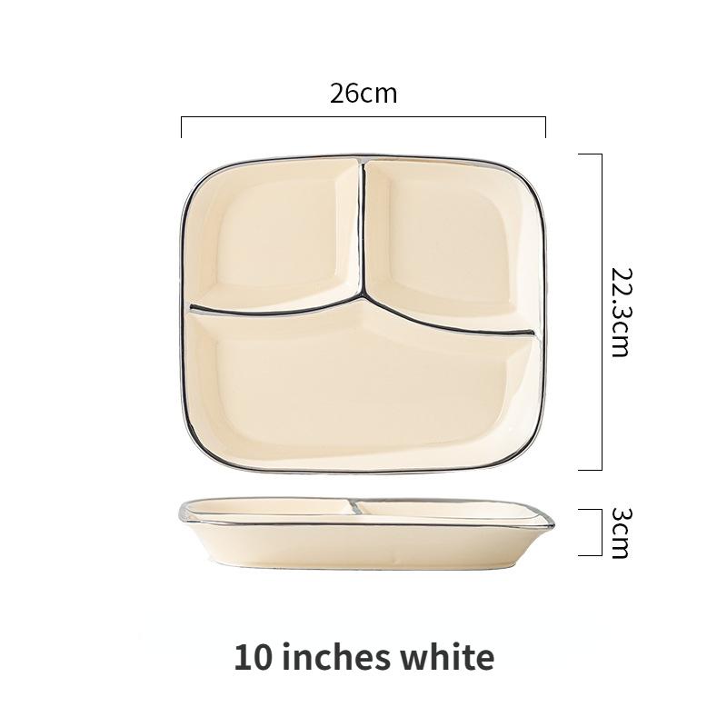 Легкая роскошная керамическая бытовая раздельная тарелка
