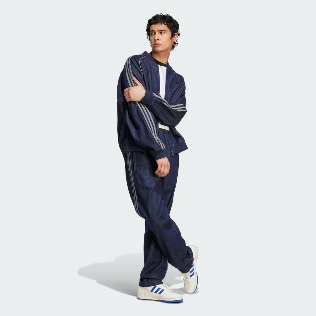 adidas Свободный джинсовый спортивный топ Superstar - Индиго Деним / Jx6461