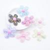 10Pcs 38mm Sequins Flower with Pearl for DIY Clothes Hat Patches Fabric Sewing Headwear Hair Clips Decor Accessories